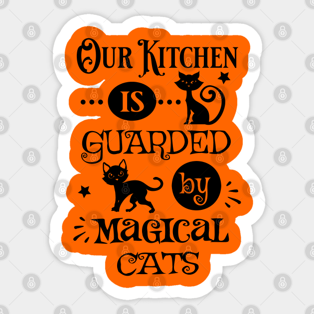 Our kitchen is guarded Sticker by Myartstor 